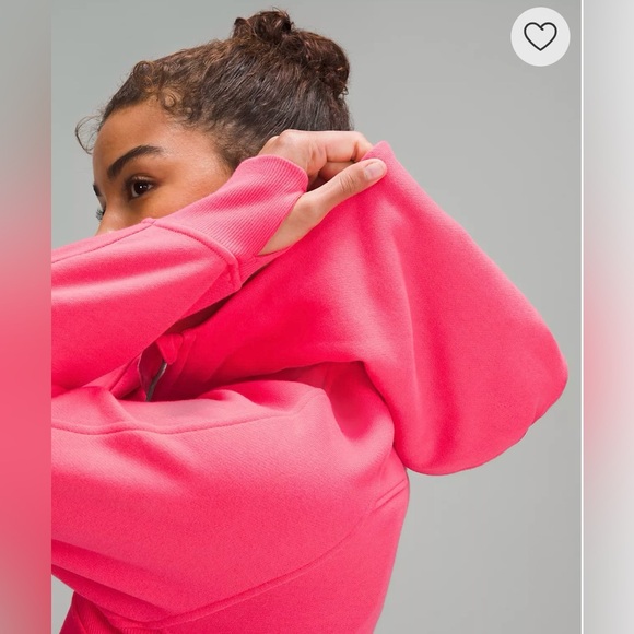 NWT Lululemon Scuba Oversized Full Zip Glaze Pink Size M/L - Picture 4 of 11